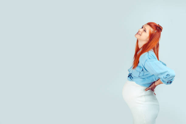 istock Suffering woman having backache during pregnancy 953952034