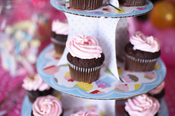 istock Sweet table and delicious cakes for first birthday 953952900