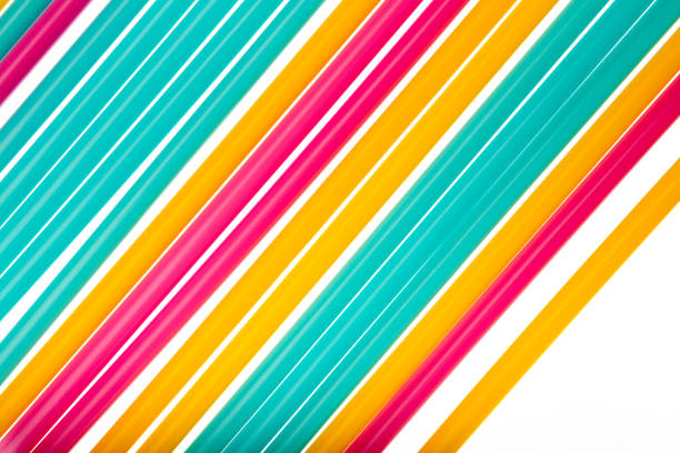 Colorful of straw art background. Abstract wallpaper of pastel colored straws. Rainbow colored colorful pattern texture. pastel straws.