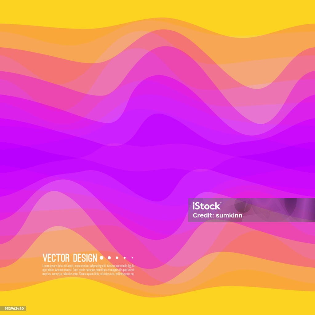Distorted Colorful Distorted Wave Colorful Texture Stock Illustration - Download Image Now ...
