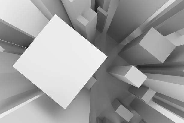 istock Abstract modern pillar style soft white & gray background. Illustration, space, graphic & blur. 953991028
