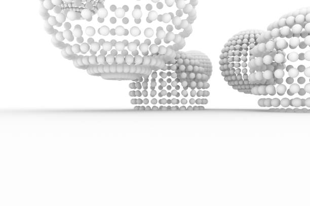istock Spheres, modern style soft white & gray background. Light, art, space & perspectives. 954000416
