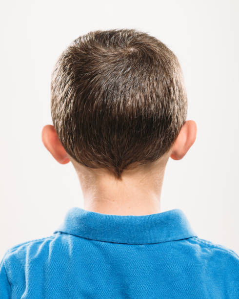 istock Little boy portrait rear view 954004432