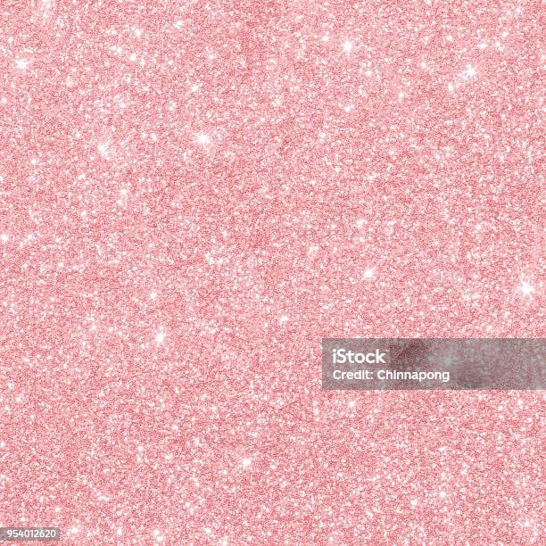 Rose Gold Glitter Texture Pink Red Sparkling Shiny Wrapping Paper Background For Christmas Holiday Seasonal Wallpaper Decoration Greeting And Wedding Invitation Card Design Element Stock Photo - Download Image Now