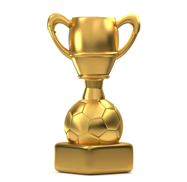 The golf winner presents a trophy. A boy  Proudly Holding a Trophy on a Golf Course. A teenage boy proudly holding a trophy on a bright sunny day at the golf course, celebrating his achievement in a golf competition.
