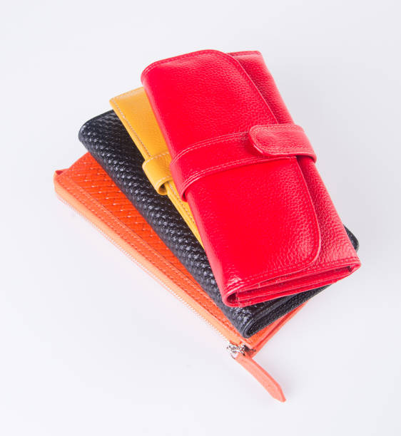 wallet. woman wallet on background