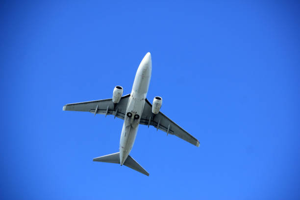 istock Bottom of an airplane 954021784
