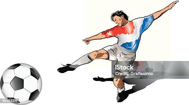Joueur De Football Paysbas Vecteurs libres de droits et plus d'images vectorielles de 25-29 ans - 25-29 ans, Adulte, Balle ou ballon