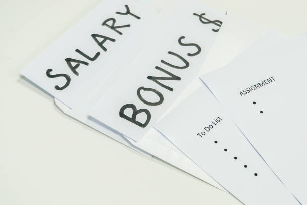istock business concept - isolated bonus and salary evaluation based on assignment and goal performance 954055200
