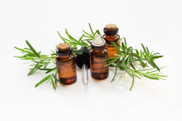 istock Rosemary essential oil with fresh leaves. 954062000