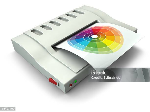 Impresora Color Foto de stock y más banco de imágenes de Artículo de papelería - Artículo de papelería, Clip Art, Color - Tipo de imagen