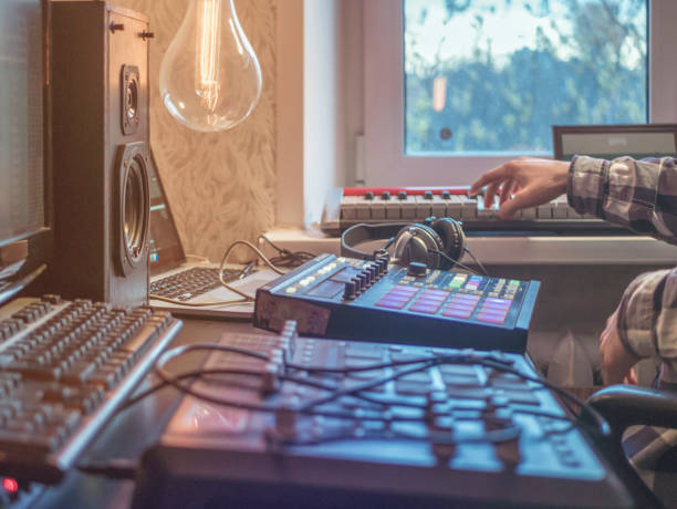 istock sound music engineer close up in the studio close up shot 954074250