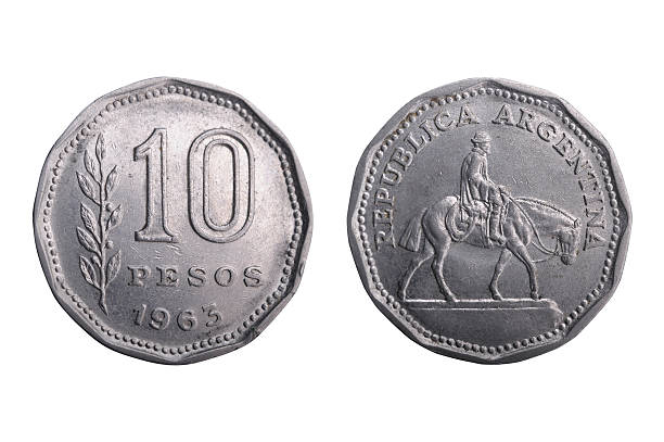 istock Argentinian coin with gaucho figurine. 95407947