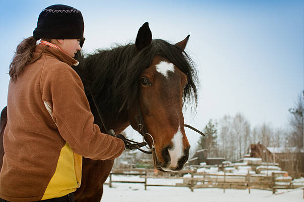 istock girl with horse 95408076