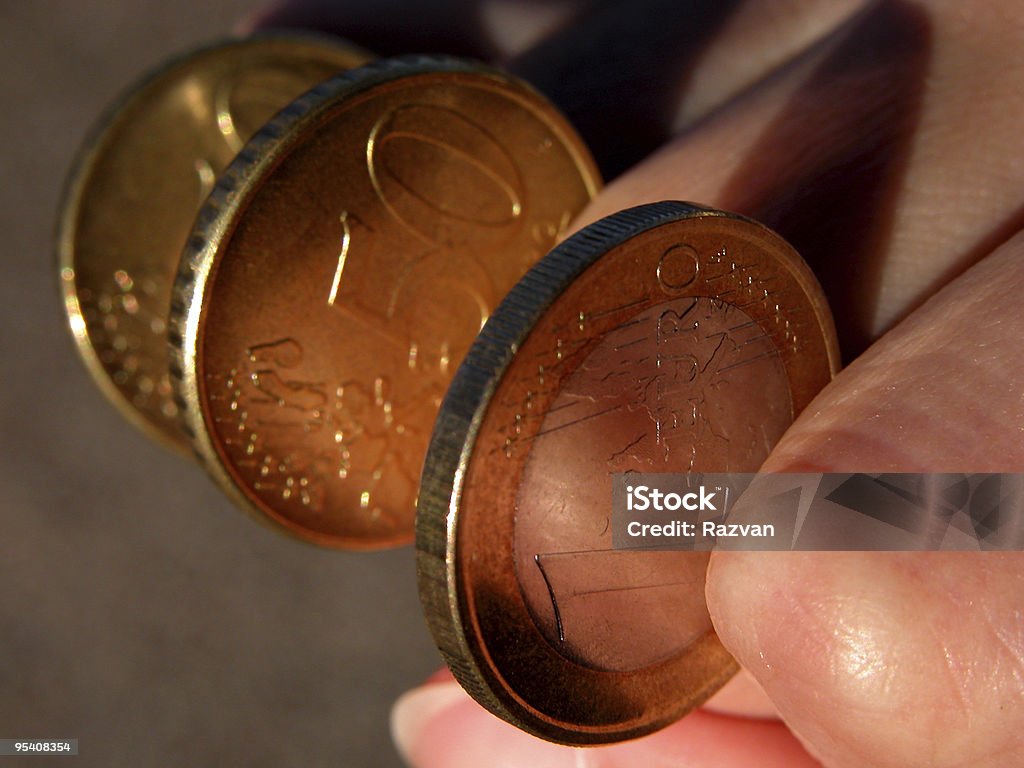 Eurocoins-poder do dinheiro - Royalty-free Aspiração Foto de stock