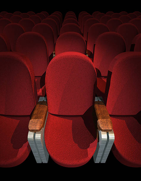 Cinema Seat stock photo