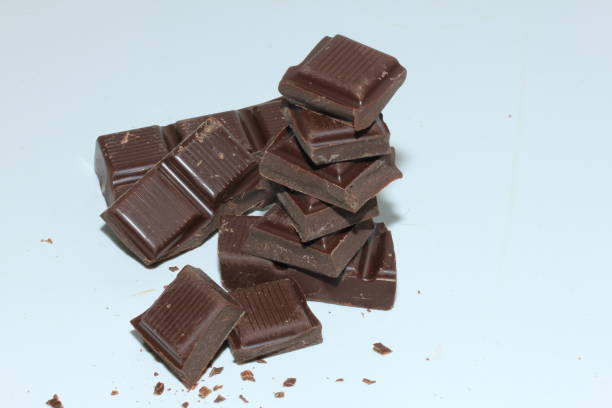 istock Pieces of a dark chocolate bar 954084442