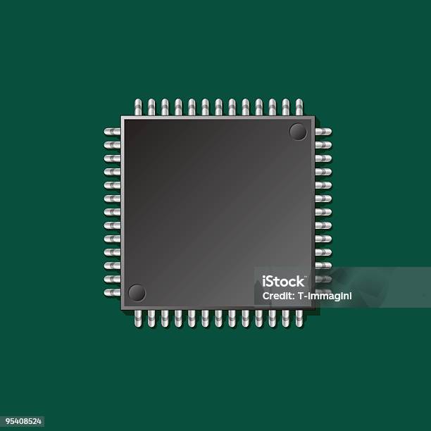 Cpu - Immagini vettoriali stock e altre immagini di Bug informatico - Bug informatico, Caratteri digitali, Chip del computer