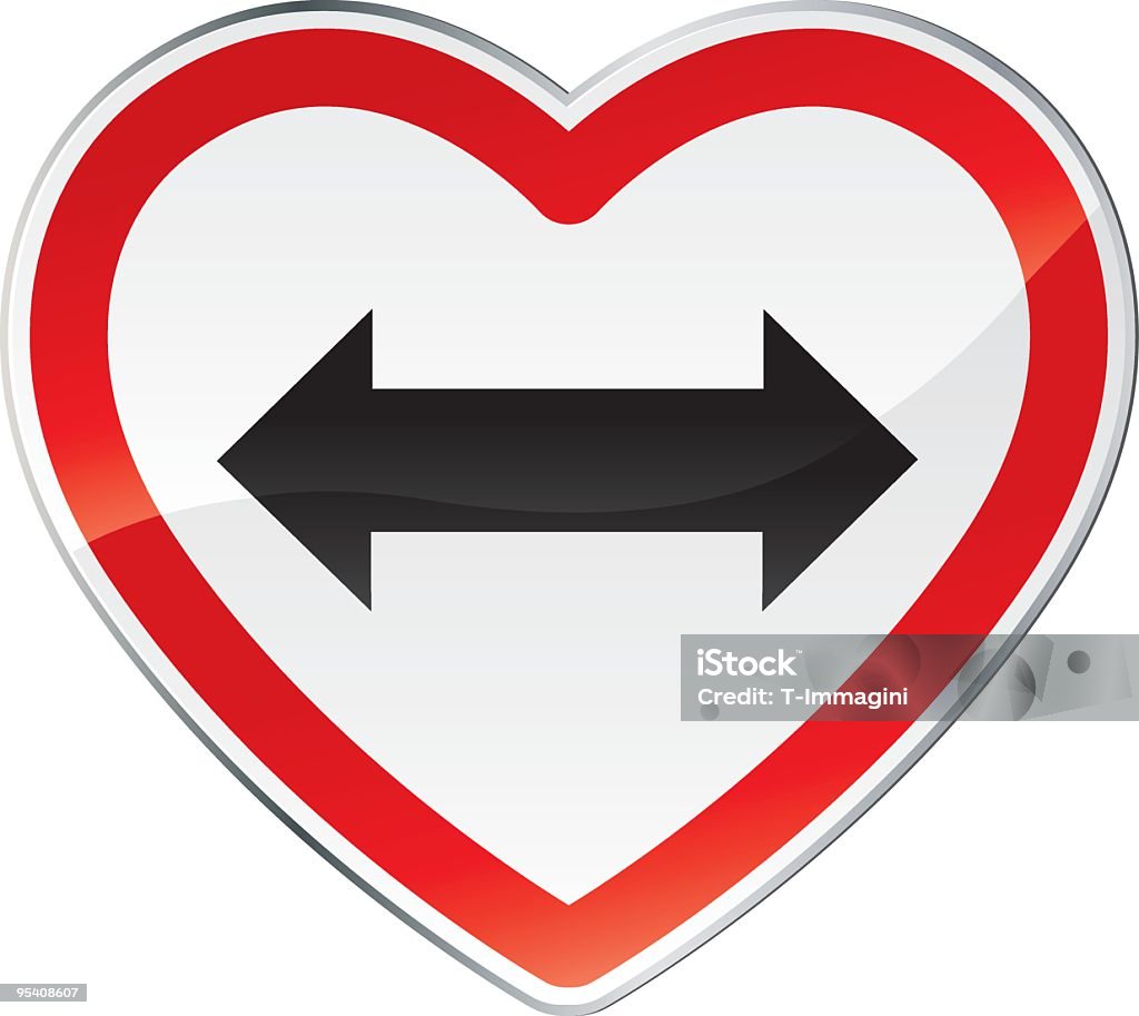 Dwa serca sposób - Grafika wektorowa royalty-free (Bez ludzi)