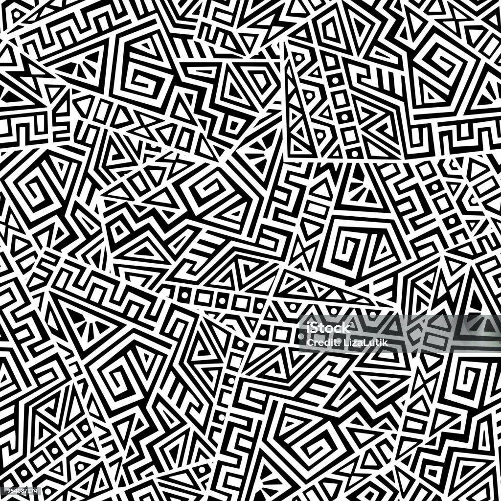 Creative Vector Seamless Pattern Stock Illustration - Download Image ...