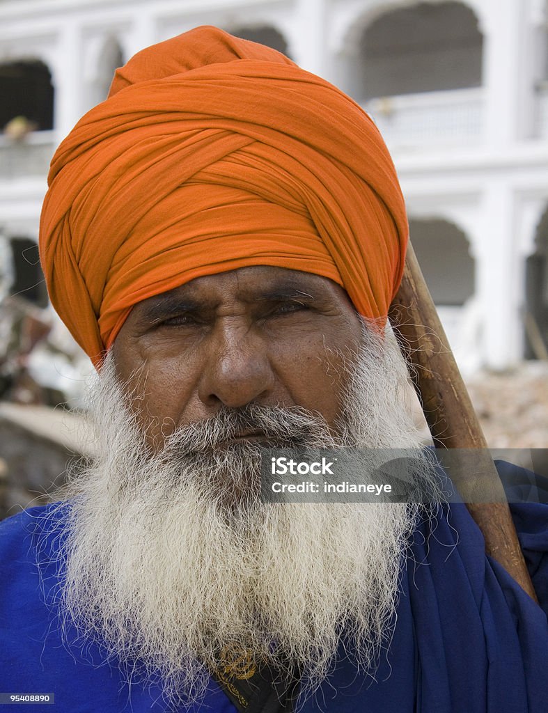 Sikh Retrato de hombre - Foto de stock de 60-69 años libre de derechos