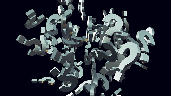 Exploding Question Mark Gif 3d Rendering Illustration Of Exploding Question Mark Particles Stock ...