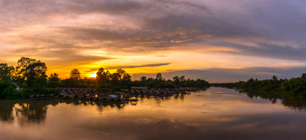 istock twilight Beauty Evening colorful clouds - sunlight with dramatic sky.Dramatic sky reflection in water. 954090870