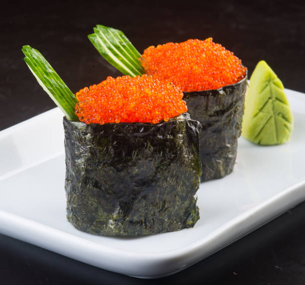 istock japanese cuisine. sushi on background 954093574