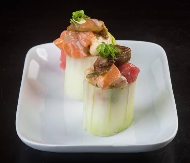 istock japanese cuisine. sushi on background 954093600
