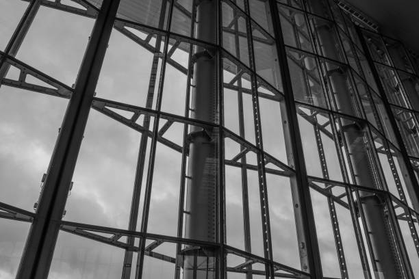 istock The glass architecture in city against a sky 954093988