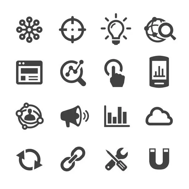 Vector illustration of Internet Marketing Icon - Acme Series