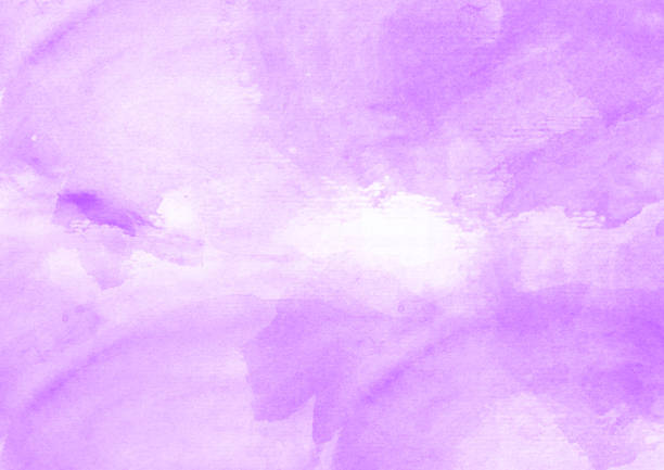 istock Purple water color patches graphic brush strokes design effect element for background 954097358