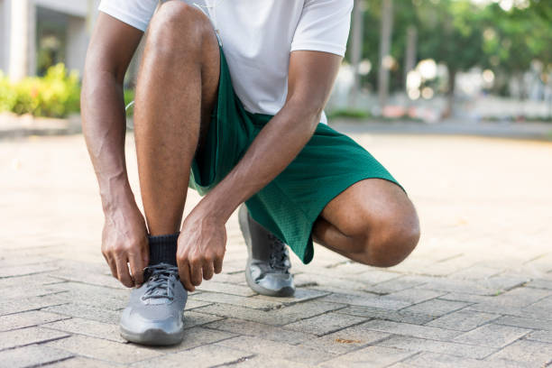 istock Cropped portrait of black man preparing for jogging 954103480