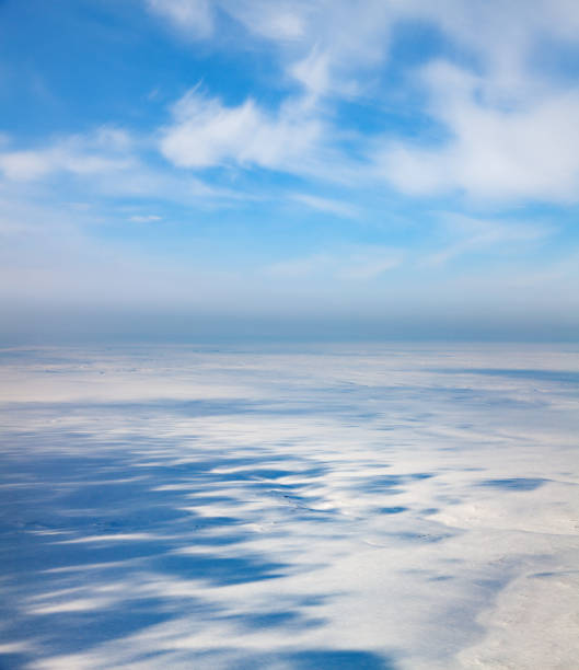 istock Winter tundra from above 954104274