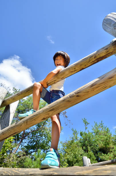 istock Elementary school girl is enjoying herself at the playground 954110376