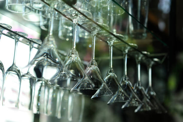 istock Wine glasses are arranged neatly. 954112212