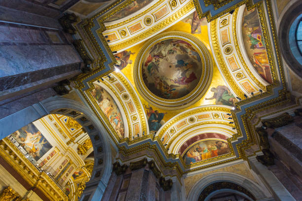 istock Interior and arches of St. Isaac's Cathedral 954121728