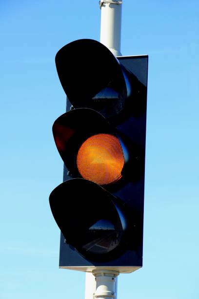 istock Traffic lights in a clear blue sky 954129060