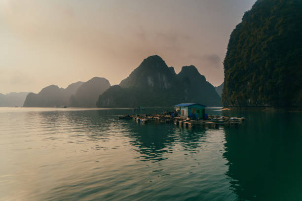 Beautiful seascape in Ha Long Bay, Vietnam.