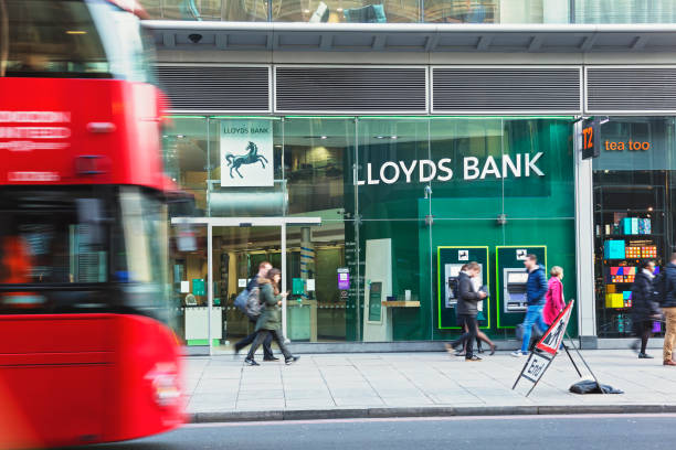 Lloyds Bank branch in London stock photo