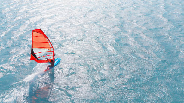 istock Aerial View of Windsurfing 954141618