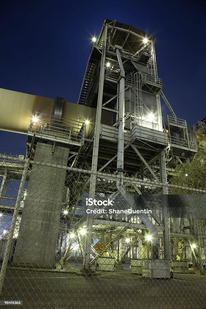 Industrial Tower  Aluminum Mill Stock Photo