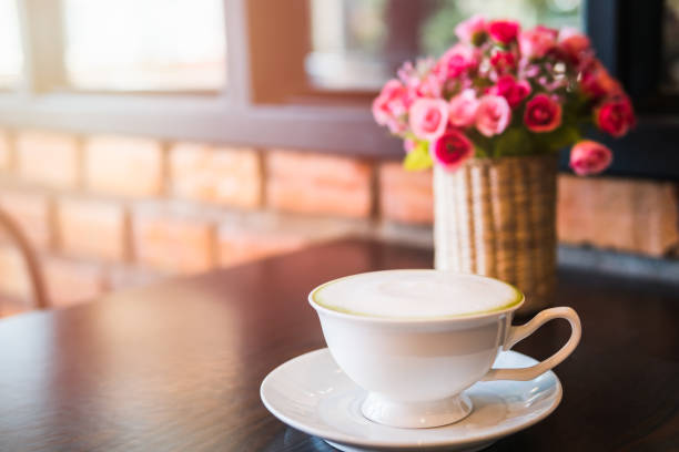 istock Hot matcha green tea with milk 954145044