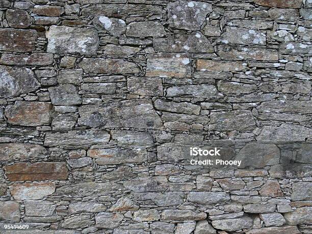 Foto de Muro De Pedra e mais fotos de stock de Cerca - Cerca, Cimento, Cinza - Descrição de Cor