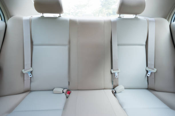 rear line seats interior of modern car rear line seats interior of modern car empty baby seat stock pictures, royalty-free photos & images