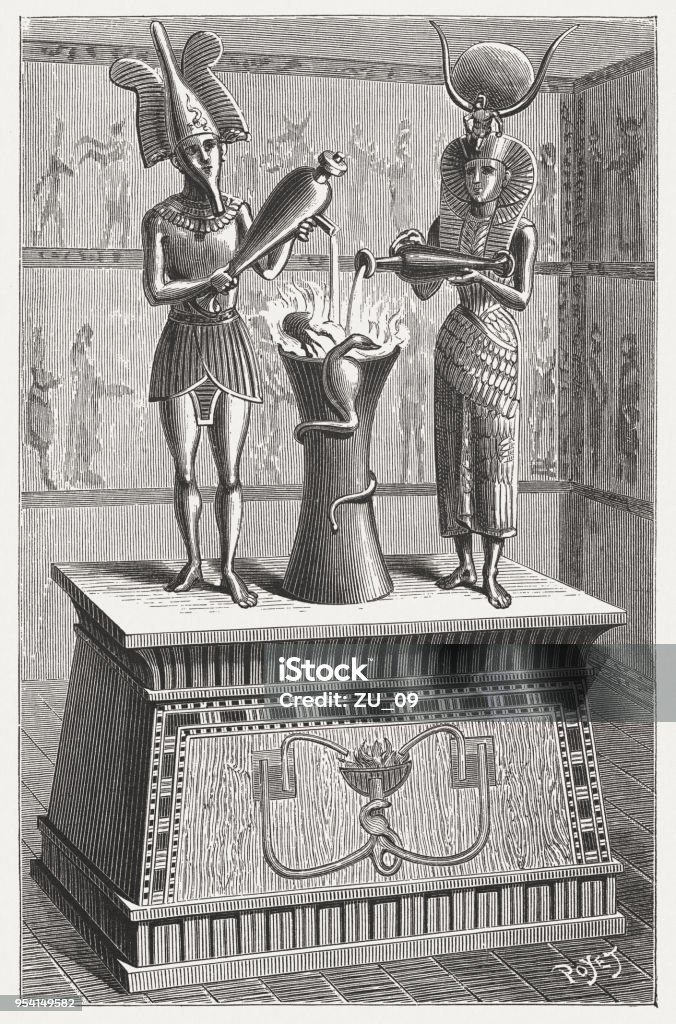 Isis Automata Ancient Egyptian Automaton Altar With Isis And Osiris Published 1888 ...