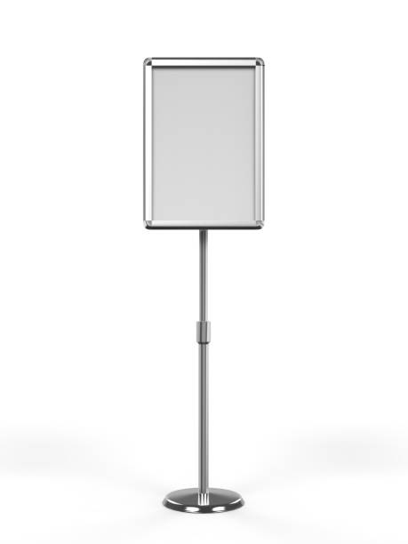 istock A3 A4 floor standing menu poster display holder snap frame restaurant stand, Advertisement Sign Holder, 3d render illustration. 954150978