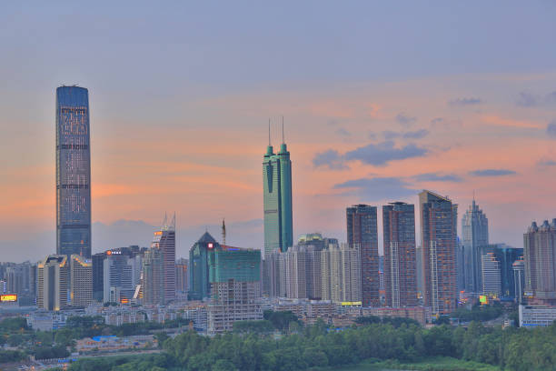 istock China's Shenzhen city in the night 954154280