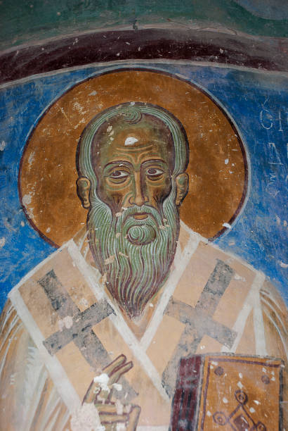 istock Ancient church artwork and icons 954154386