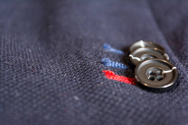 ビジネスやフォーマルな服のスーツのボタンのクローズ アップ。 - tailor suit textile fashion ストックフォトと画像
